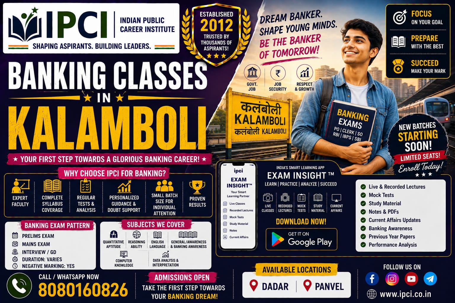 Best Banking exam Preparation Classes in Kalamboli – Expert Bank Exam Preparation with Exam Insight