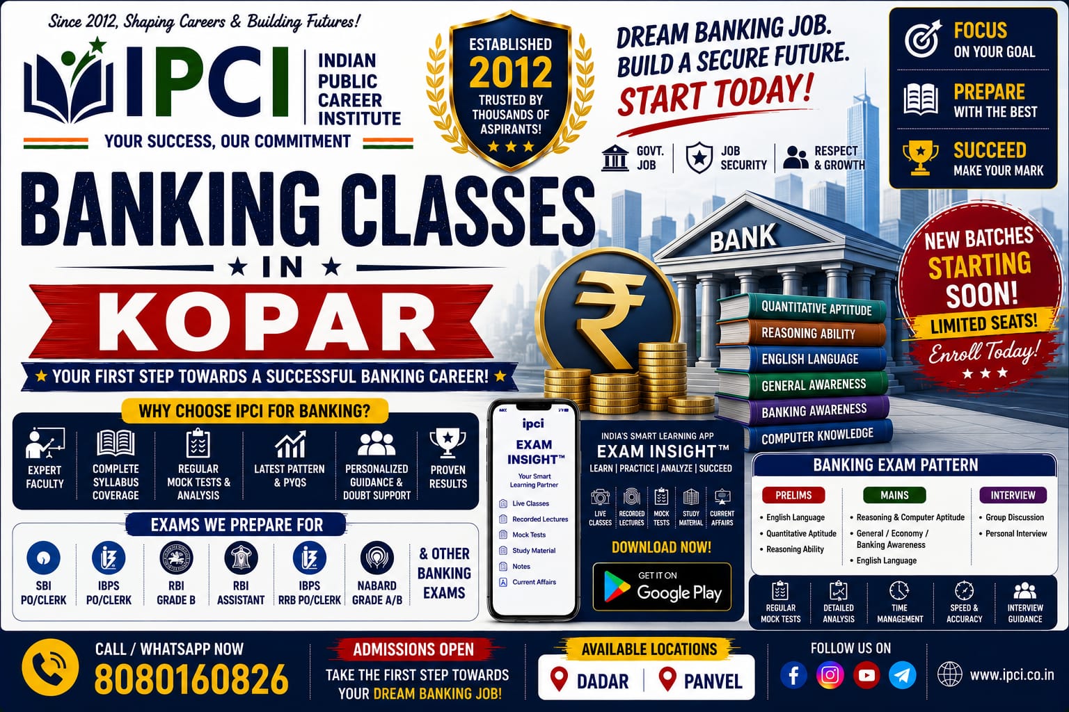 Best Banking Classes in Kopar – Professional Bank Exam Coaching with Exam Insight