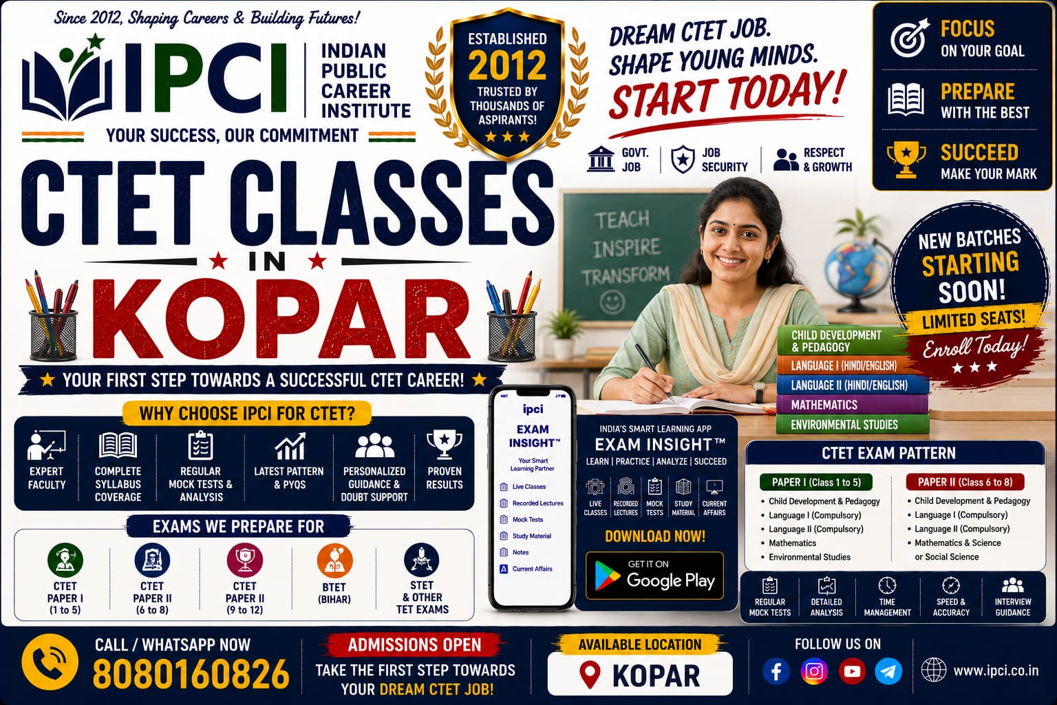 Best CTET Classes in Kopar – Professional Teacher Exam Coaching with Exam Insight