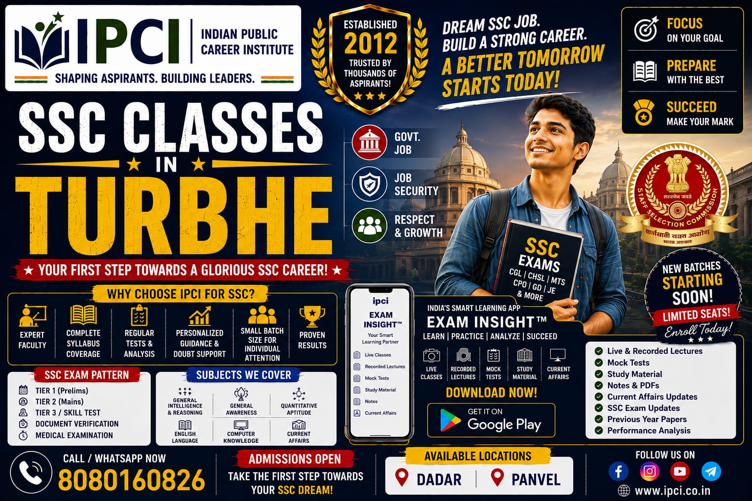 Best SSC Classes in Turbhe | Best SSC Coaching in Turbhe | Exam Insight