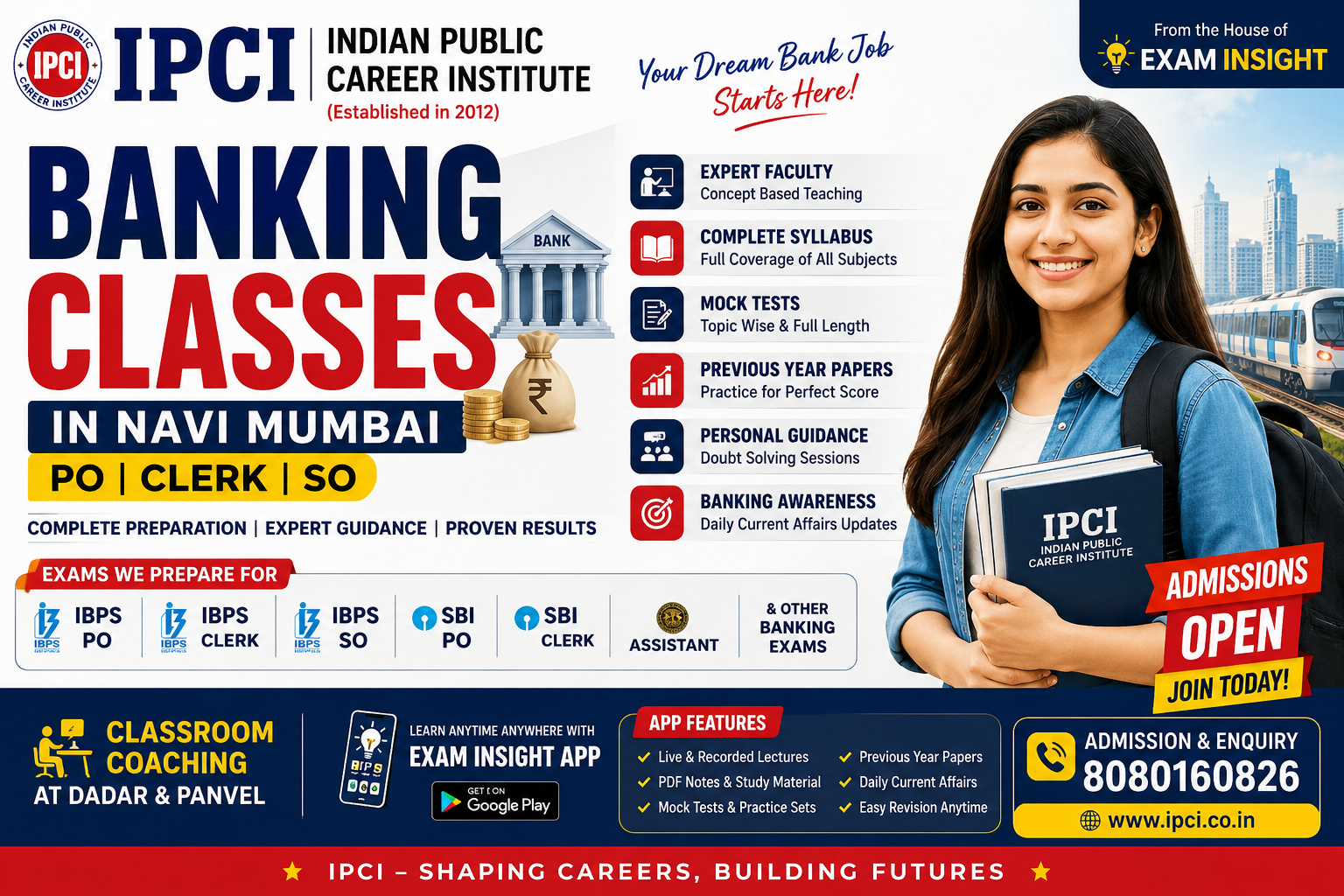 Best Banking Classes in Navi Mumbai for IBPS PO, Clerk & SO | Exam Insight