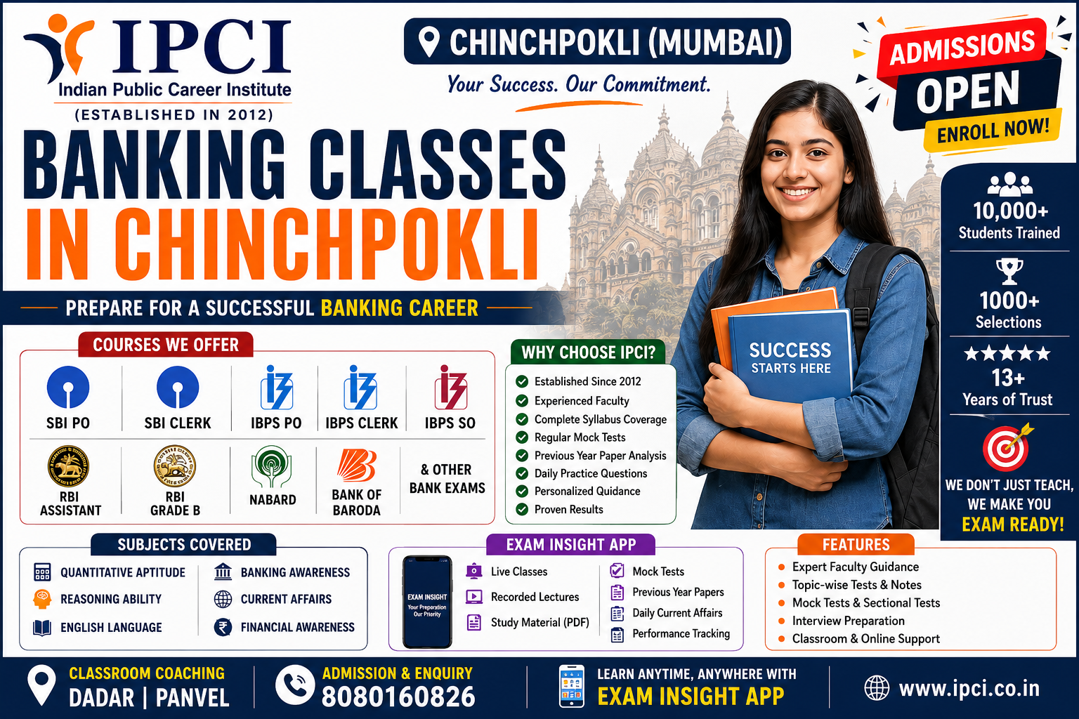 Best Banking Classes in Chinchpokli | SBI PO, IBPS, RBI & Bank Exams Coaching