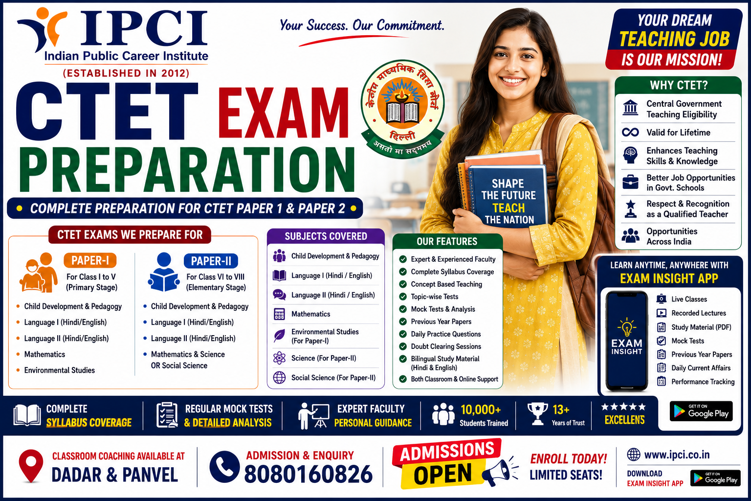 Best CTET Classes in Parel | Central Teacher Eligibility Test Coaching