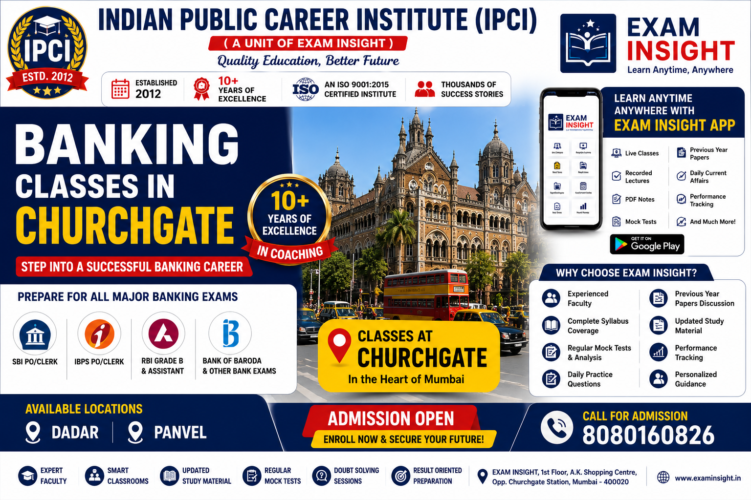 Best Banking Classes in Churchgate | SBI PO, IBPS, RBI & Bank Exams Coaching