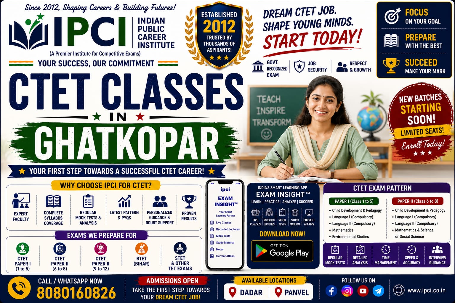 Best CTET Classes in Marine Lines | Central Teacher Eligibility Test Coaching
