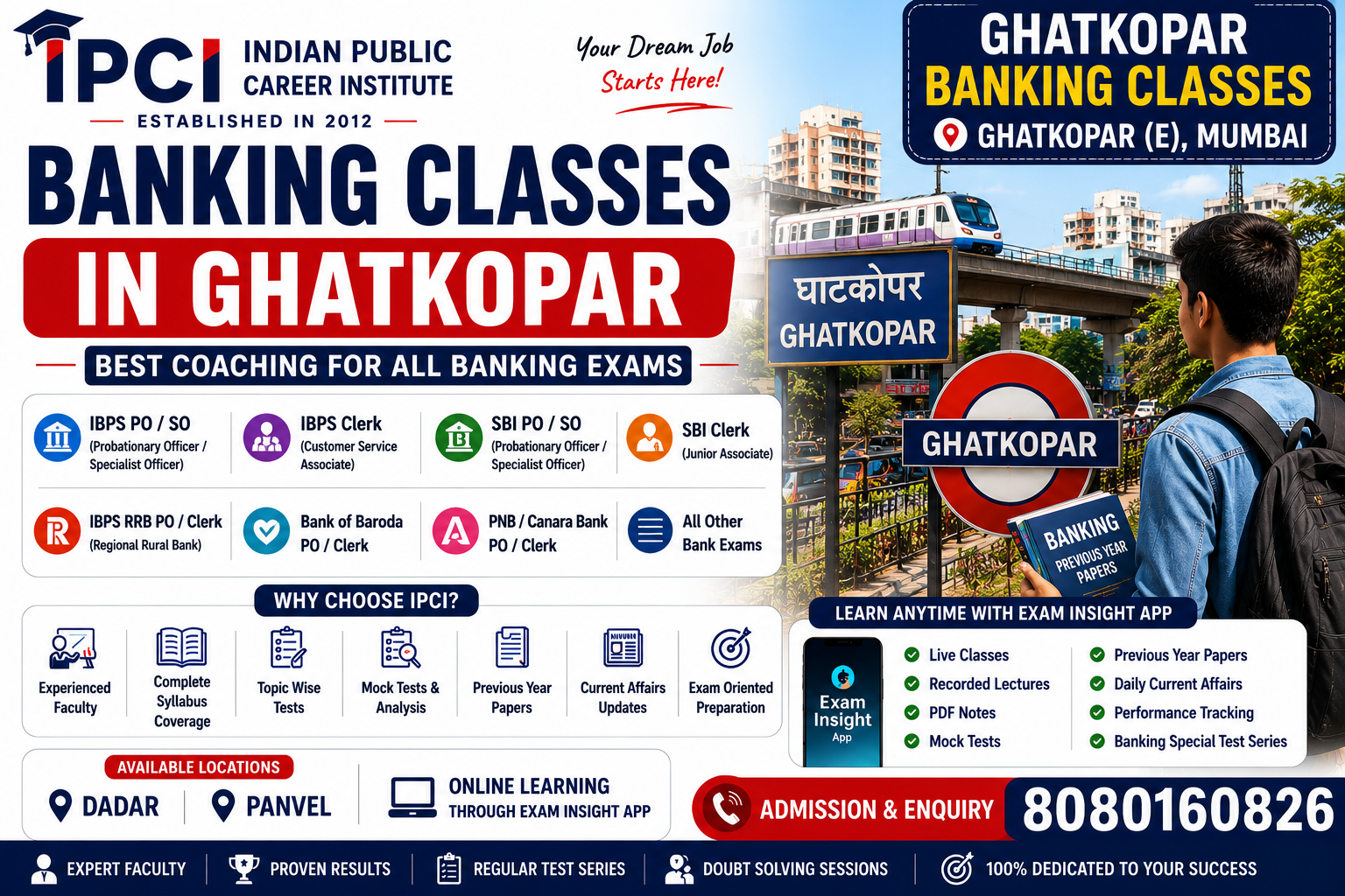 Best Banking Classes in Ghatkopar | SBI PO, IBPS, RBI & Bank Exams Coaching