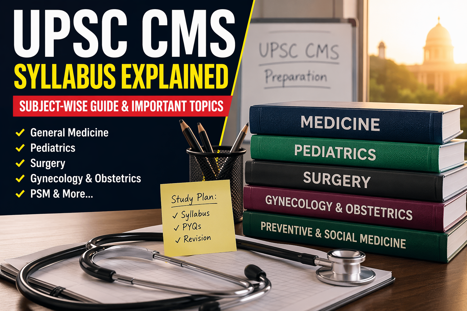 UPSC CMS 2026 Syllabus (Subject-wise Detailed Guide)
