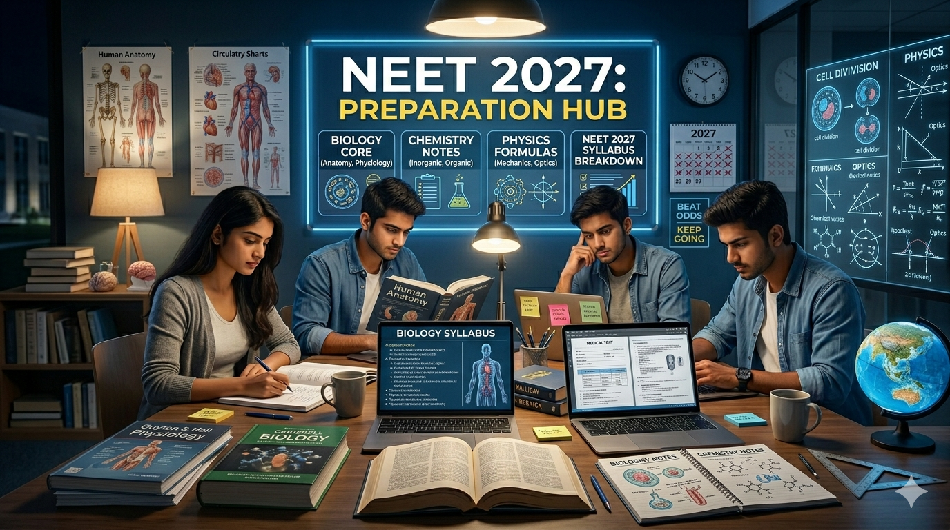 NEET 2027 Study Plan for Average Students – Smart Preparation Strategy to Crack NEET